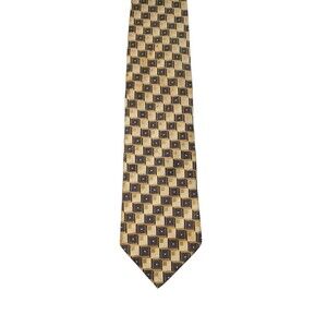 ROBERTO VILLINI Mens Tie Brown  Black Gold Beige 3.75 X 60"